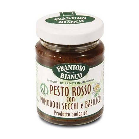 Pesto rosso con pomodori secchi e basilico bio